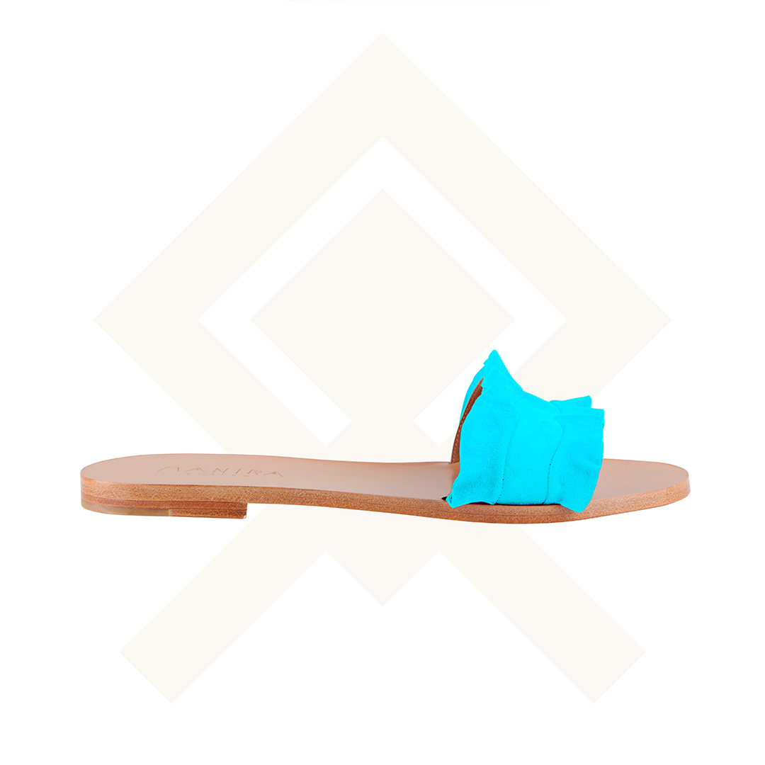 Happy Girl Slides Turquoise